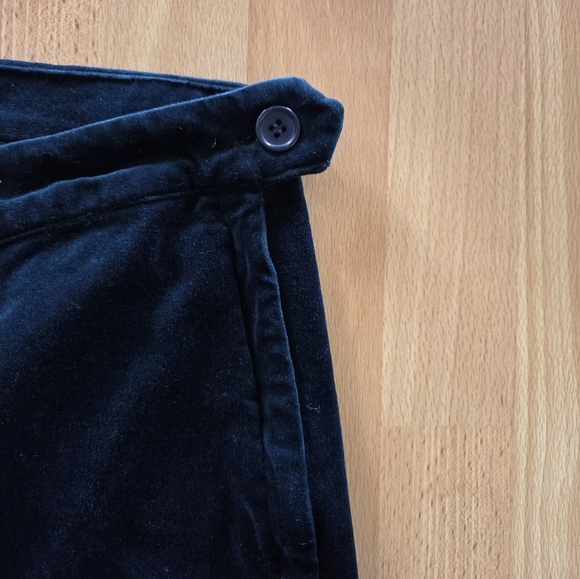 Modcloth Navy Blue Velvet Anle Pants Goth Whimsical Glam 90s Size 1X - Picture 6 of 8